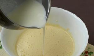 Бисквит на кефире в духовке: рецепт приготовления
